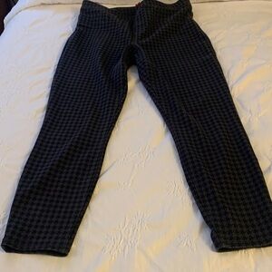 SPANX Black Houndstooth Leggings